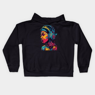 Music Retro Art Kids Hoodie